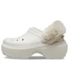 Stomp Clog cu căptușeală „White”