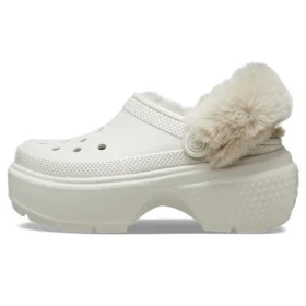 Stomp Clog cu căptușeală „White”