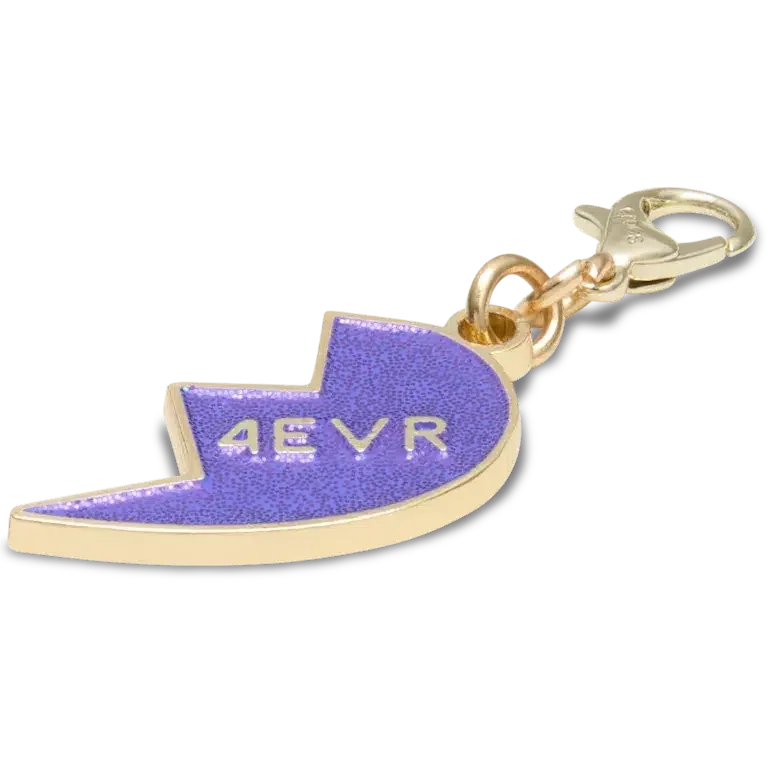 Talisman „BFF” cu glitter violet, brelocuri Jibbitz pentru încălțăminte (dreapta) Talisman „BFF” cu glitter violet, brelocuri Jibbitz pentru încălțăminte (dreapta)