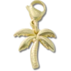 Talisman Jibbitz cu palmier auriu