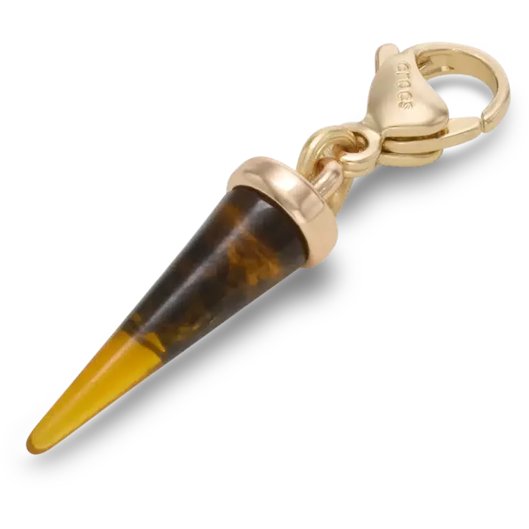 Talisman Jibbitz pentru brelocuri pentru încălțăminte „Tortoise Spike” auriu Talisman Jibbitz pentru brelocuri pentru încălțăminte „Tortoise Spike” auriu