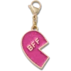 Talisman roz cu glitter „BFF” pentru brelocuri pentru încălțăminte Jibbitz (stânga) Talisman roz cu glitter „BFF” pentru brelocuri pentru încălțăminte Jibbitz (stânga)