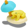 Talismane 3D Brelocuri Jibbitz™ „Broasca relaxată” Talismane 3D Brelocuri Jibbitz™ „Broasca relaxată”