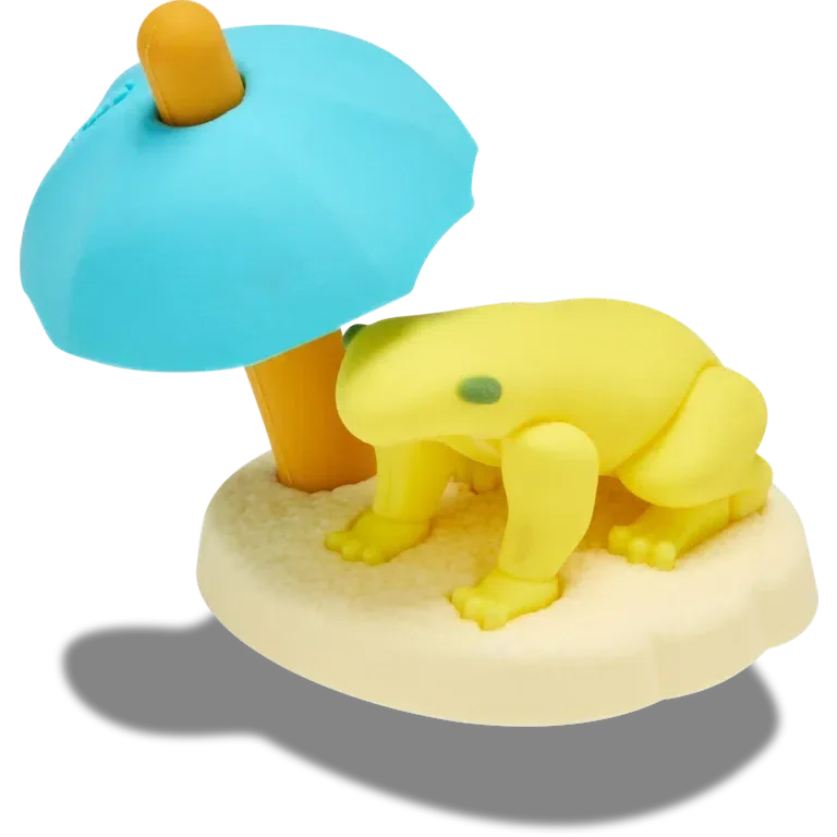 Talismane 3D Brelocuri Jibbitz™ „Broasca relaxată” Talismane 3D Brelocuri Jibbitz™ „Broasca relaxată”