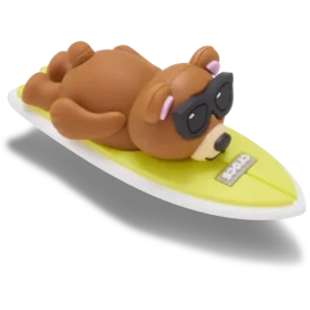 Talismane 3D Brelocuri Jibbitz™ cu urs care face surf