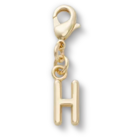 Talismane Breloc Jibbitz™ cu litera H aurie