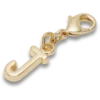 Talismane Breloc Jibbitz™ cu litera J aurie