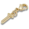 Talismane Breloc Jibbitz™ cu litera T aurie