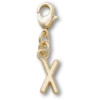 Talismane Breloc Jibbitz™ cu litera X aurie Talismane Breloc Jibbitz™ cu litera X aurie