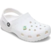 Talismane Brelocuri Jibbitz™ din PVC verde, pătrat, cu pietre Smt Talismane Brelocuri Jibbitz™ din PVC verde, pătrat, cu pietre Smt