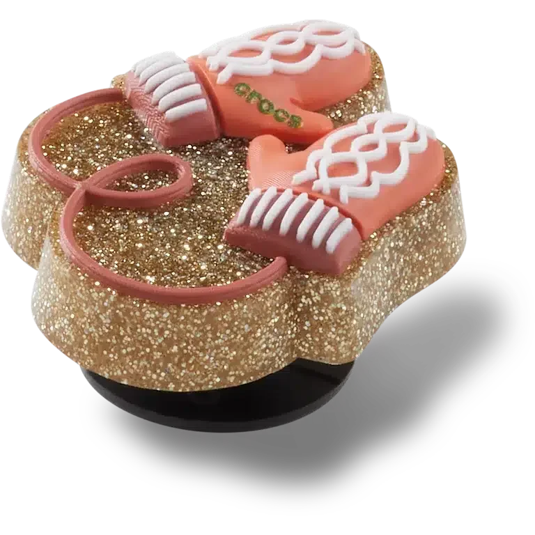 Talismane Jibbitz™ „Mănuși roz cu sclipici Glitter” Talismane Jibbitz™ „Mănuși roz cu sclipici Glitter”