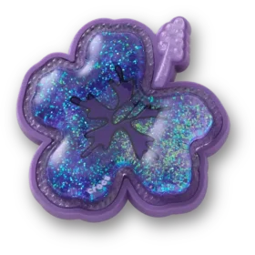 Talismane Squish Purple Hibiscus Brelocuri Jibbitz™