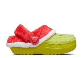 The Grinch x Classic Lined Clog pentru copii mici „Stealing Christmas”