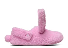 Wmns Classic Cozzzy Bunny Papuciu de casă „Pink Tweed”