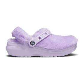 Wmns Classic Lined Clog „Fur Sure – Lavender”